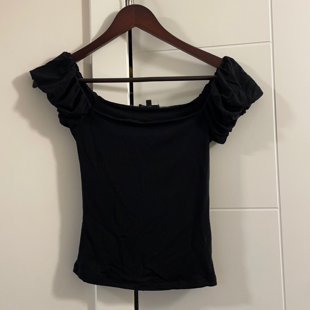 dynamite ruffled sleeve tee